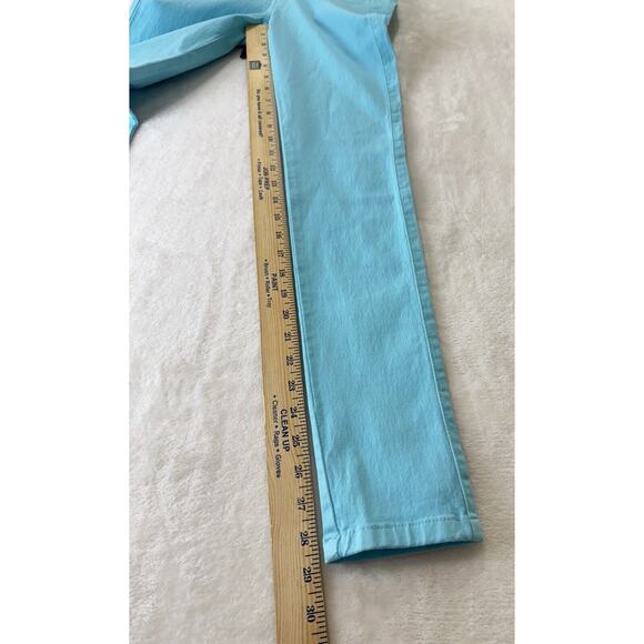 BonBonUp Butt Lifter Jeans Womens 8 Turquoise Black Belt Stretch 2024 Columbia - Picture 14 of 16